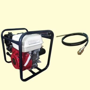 เครื่องจี้ปูน เครื่องจี้คอนกรีต HONDA เครื่องจี้ฮอนด้า GX160 ข้อต่อแบบเขี้ยว พร้อมสายจี้ปูน 38 มม ยาว 4 ม 108STAR ข้อต่อ DYNAPAC