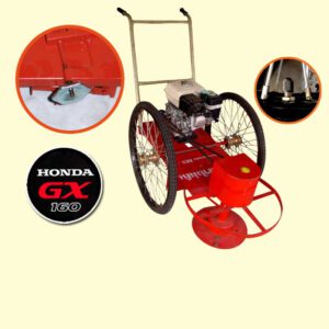 รถตัดหญ้า BES 2 ล้อจักรยาน (ล้อลมใหญ่) พร้อมเครื่องยนต์ HONDA GX160 รถตัดหญ้าทำสวน รถเข็นตัดหญ้า ตัดหญ้า ในไร่ ทุ่งนา ทุ่งหญ้า ข้างทาง