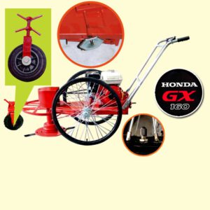 รถตัดหญ้า BES 3 ล้อจักรยาน (ล้อลมใหญ่) พร้อมเครื่องยนต์ HONDA GX160 รถตัดหญ้าทำสวน รถเข็นตัดหญ้า ตัดหญ้า ในไร่ ทุ่งนา ทุ่งหญ้า ข้างทาง